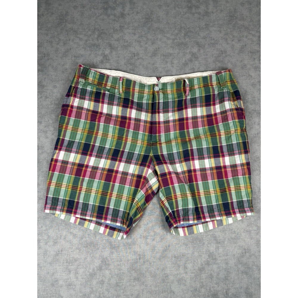 Polo Ralph Lauren India Madras Plaid Shorts Mens 42 Cotton Straight Fit